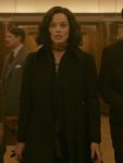 Margot Robbie Amsterdam Black Wool Trench Coat