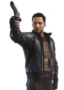 Battlefield Hardline Bomber Leather Jacket - Image 2