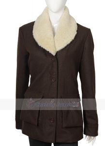 Kelly Reilly Yellowstone Beth Dutton Shearling Wool Coat - Image 2
