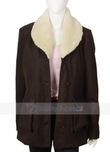 Kelly Reilly Yellowstone Beth Dutton Shearling Wool Coat - Image 3