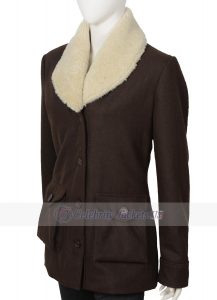 Kelly Reilly Yellowstone Beth Dutton Shearling Wool Coat - Image 4