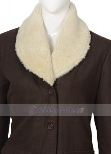 Kelly Reilly Yellowstone Beth Dutton Shearling Wool Coat - Image 5
