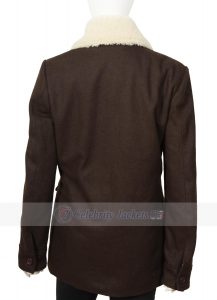 Kelly Reilly Yellowstone Beth Dutton Shearling Wool Coat - Image 6