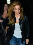 Nicole Scherzinger Black Leather Jacket