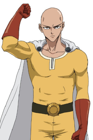Superhero Manga Series One Punch Man Saitama Yellow Costume Jacket