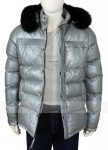 Daniel Hooded Puffy Style Leather Jacket With Real Fur Trim
