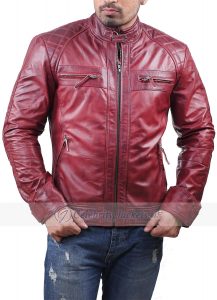Glen Cafe Racer Distressed Various Color Leather Jacket - Image 11