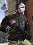 GTA 6 Panther Letterman Leather Jacket