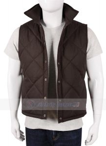 Kevin Costner Yellowstone John Dutton Quilted Vest - Image 4