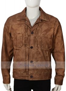 Luke Grimes Yellowstone Kayce Dutton Waxed Cotton Jacket - Image 2