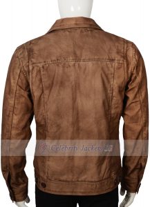 Luke Grimes Yellowstone Kayce Dutton Waxed Cotton Jacket - Image 3