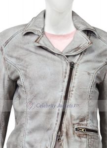 Stylish Long Sleeves Leather Jacket for Women - Image 3