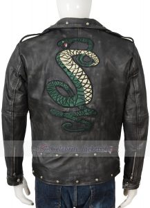 Tunnel Snakes Rule Black Leather Jacket - Image 2