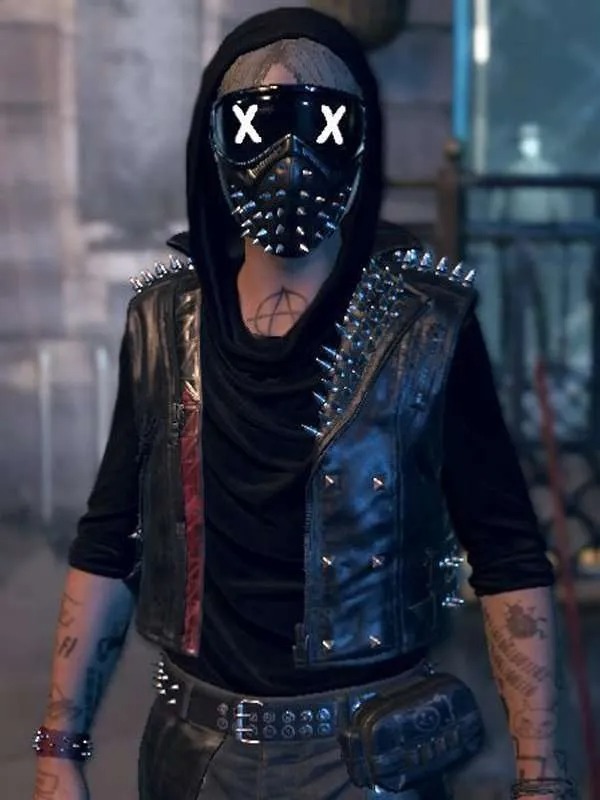Reginald Blechman Watch Dogs Bloodline Wrench Studded Vest Watch Dogs Legion Wrench Black Vest