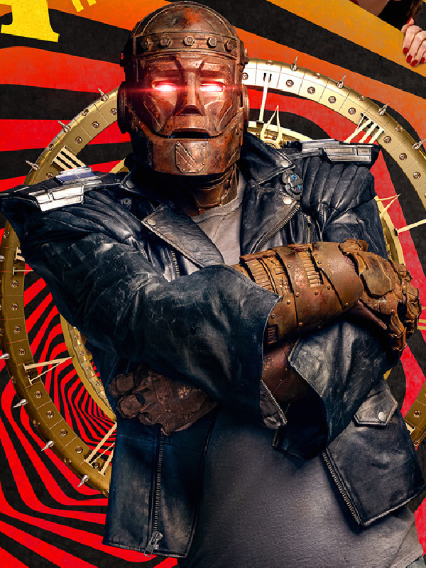 Doom Patrol Robotman Black Leather Jacket Robotman Doom Patrol Leather Jacket