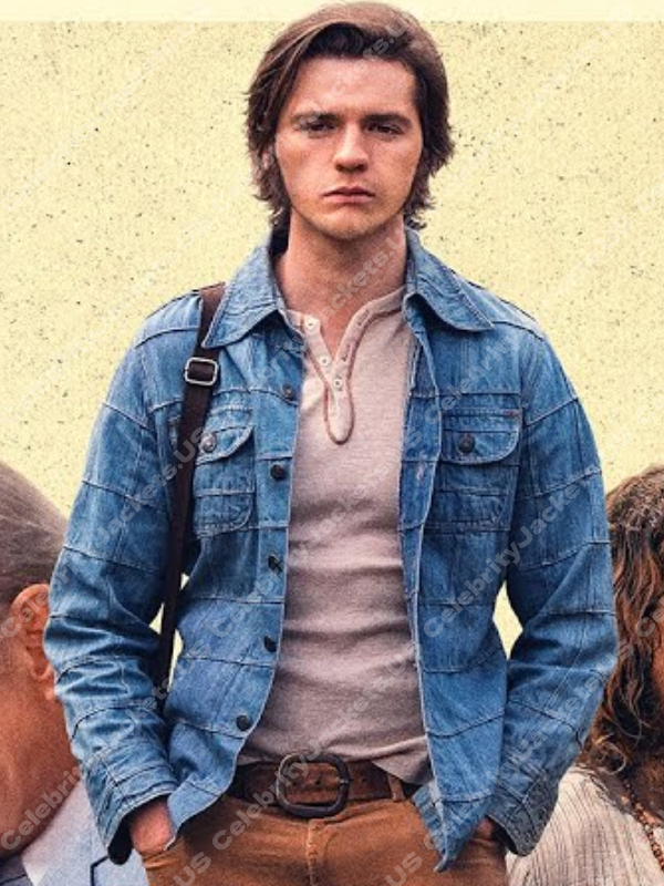 Greg Laurie Jesus Revolution Joel Courtney Denim Jacket Jesus Revolution Joel Courtney Jacket