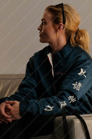 Ilana Taurus Movie Maddie Hasson Blue Bomber Jacket
