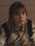Emily In Paris S03 Lily Collins Belt Print Jacket