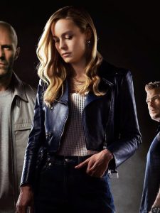 Fast X 2023 Brie Larson Black Biker Leather Jacket