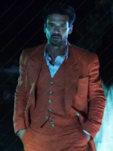 Robert The Resurrection of Charles Manson Frank Grillo Orange Blazer Suit