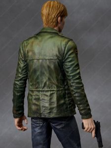 Silent Hill 2 James Sunderland Green Leather Jacket