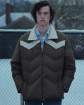 Angus Film The Holdovers 2023 Dominic Sessa Brown Puffer Jacket