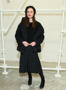 Australlian Actress Phoebe Tonkin Black Jacket
