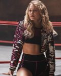 Crystal Tyler Tv Series Heels S02 Kelli Berglund Sequin Cropped Jacket