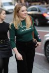 Florence Pugh Actress Green Sweater.