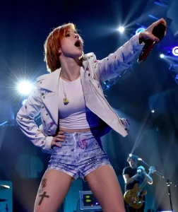 Hayley Williams iheartradio 2014 Leather Jacket.