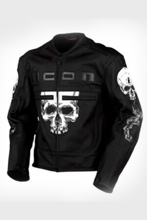 Icon Motorhead Skull Motorcycle Jacket For Men