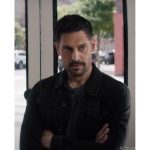 Joe Manganiello The Kill Room 2023 Reggie Black Denim Jacket