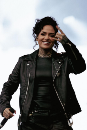 Kehlani Dreamville Festival Black Leather Biker Jacket