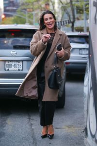 Lea Michele Newyork Faux Fur Long Coat