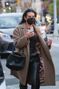 Lea Michele Newyork Faux Fur Long Coat.