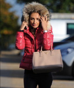 Megan Mckenna Austria Moncler Coat