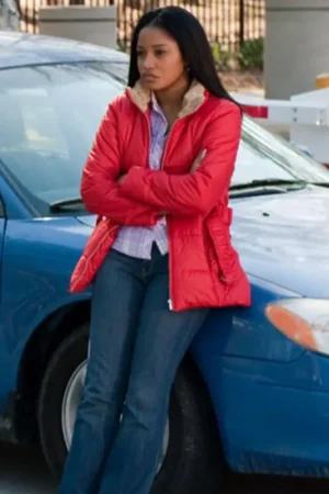 Olivia Hill Film Joyful Noise Keke Palmer Red Puffer Jacket.