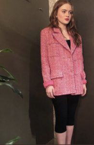 Sadie Sink American Actress The Tonight Show Blazer.