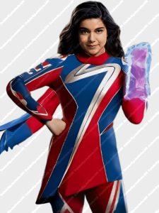 Ms. Marvel Iman Vellani The Marvels 2023 Leather Costume Jacket
