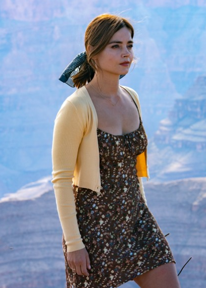 Wilderness 2023 Season 1 Jenna Coleman Yellow Cardigan Wilderness 2023 Season 1 Jenna Coleman Yellow Cardigan