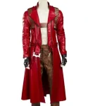 Devil May Cry 3 Dante Red Leather Trench Coat