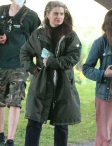 Flora Flora And Son 2023 Eve Hewson Green Coat.