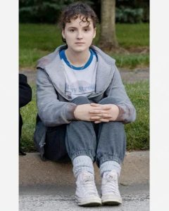 K.j. Brandman Paper Girls Fina Strazza Grey Hoodie