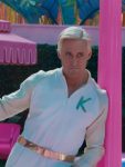 Ken Barbie 2023 Ryan Gosling White K Logo Jumpsuit.