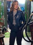 Lelia Symington The Jester 2023 Emma Black Biker Leather Jacket
