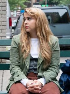 Lindsay Tv Series Up Here 2023 Mae Whitman Green Jacket