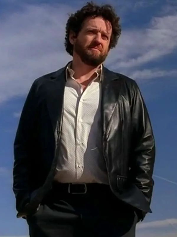 Louis Ferreira Breaking Bad S05 Declan Black Leather Blazer Louis Ferreira Breaking Bad S05 Declan Black Leather Blazer