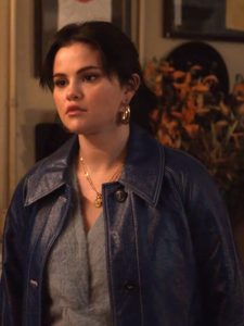 Mabel Mora Tv-series Only Murders In The Building Season 3 Blue Leather Coat