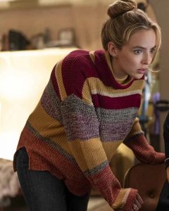 Milly Free Guy Jodie Comer Woolen Striped Sweater