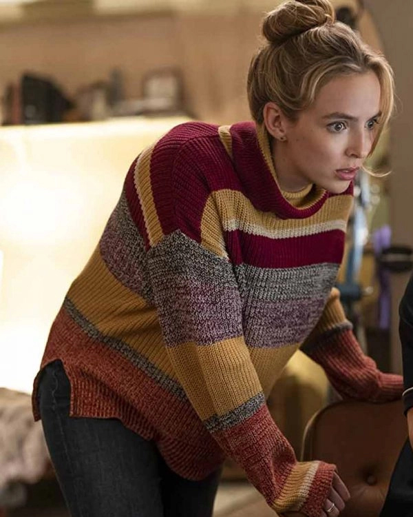 Milly Free Guy Jodie Comer Woolen Striped Sweater Milly Free Guy Jodie Comer Woolen Striped Sweater